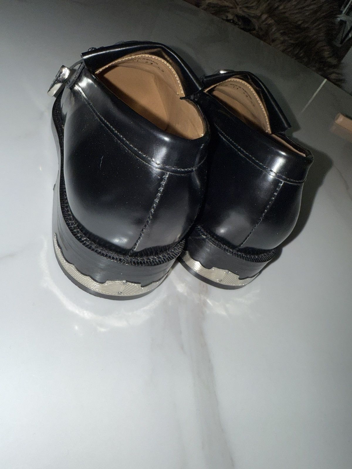 TOGA VIRILIS TOGA VIRILIS Buckle-Detailed Brushed Leather Loafers Size US 9 / EU 42 - 11 Thumbnail