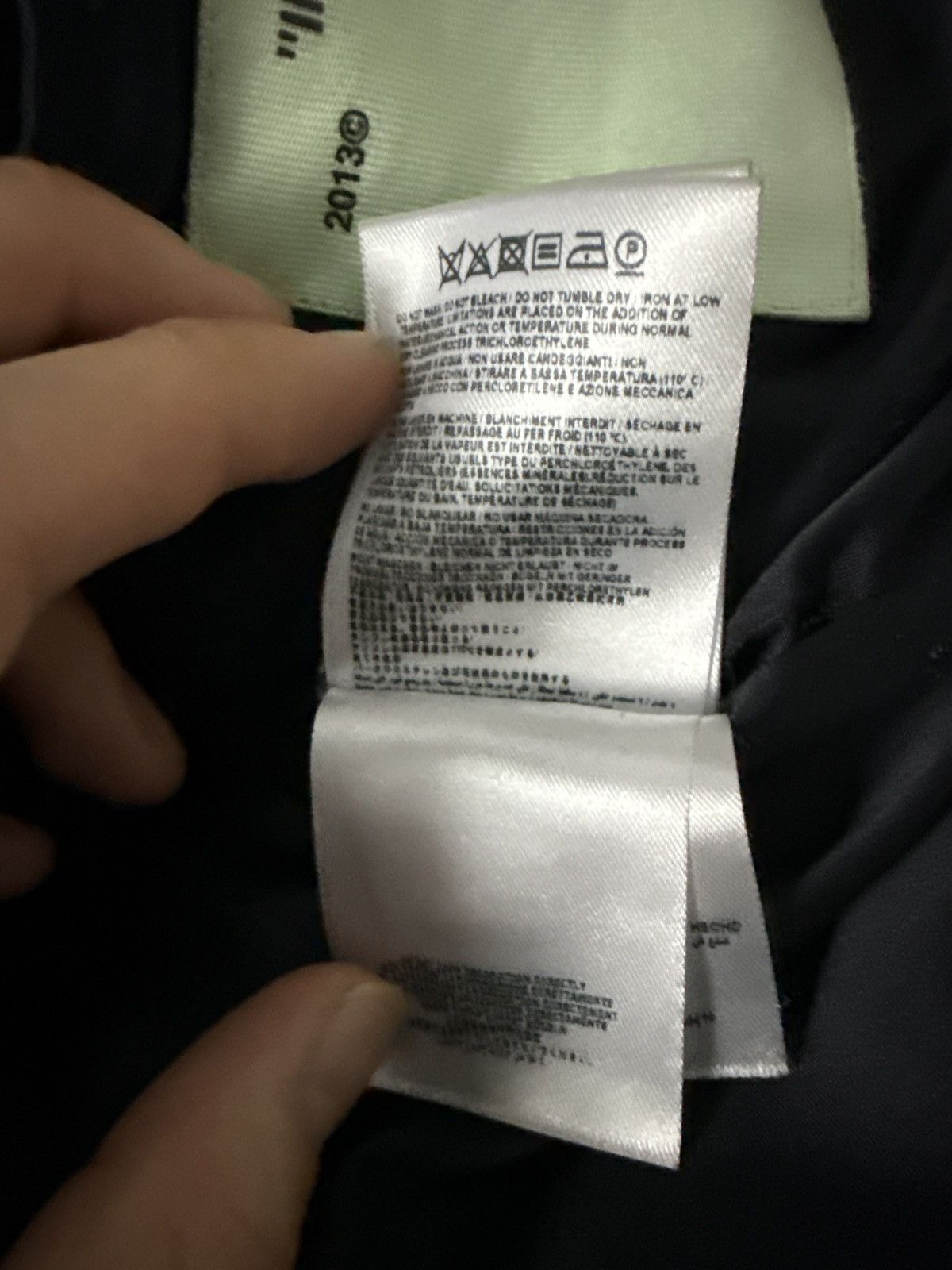 Off-White OFF WHITE Black Wool Corduroy Varsity Jacket Size US XXS / EU 40 - 7 Thumbnail