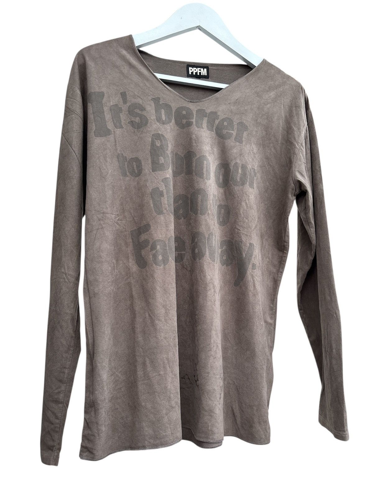 PPFM Velvet Long Sleeve T-shirt Size US L / EU 52-54 / 3 - 6 Thumbnail