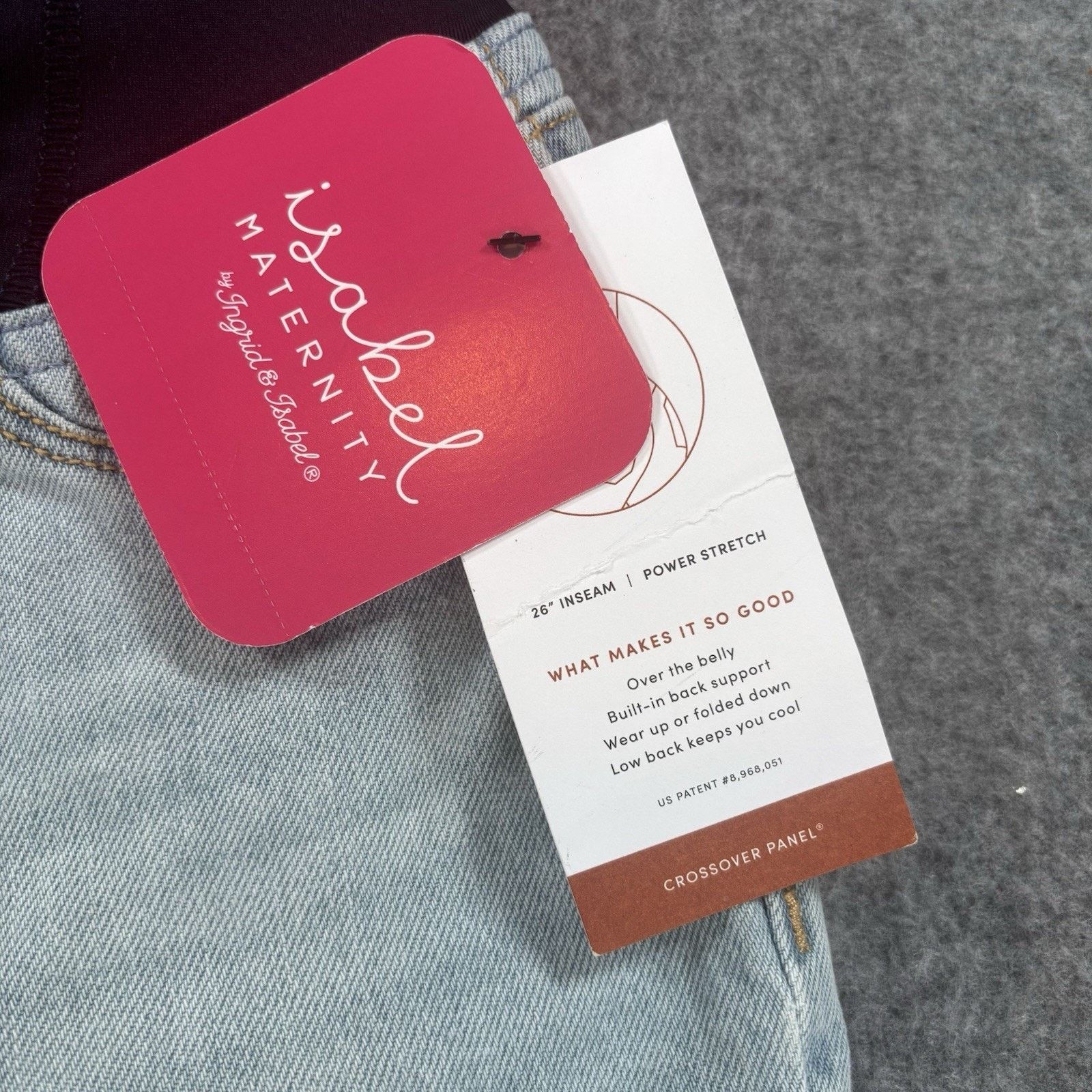 Other Isabel Maternity Boyfriend Crossover Jeans Blue 99K5K9 Sz 00 Size 24" / US 00 / IT 34 - 2 Thumbnail