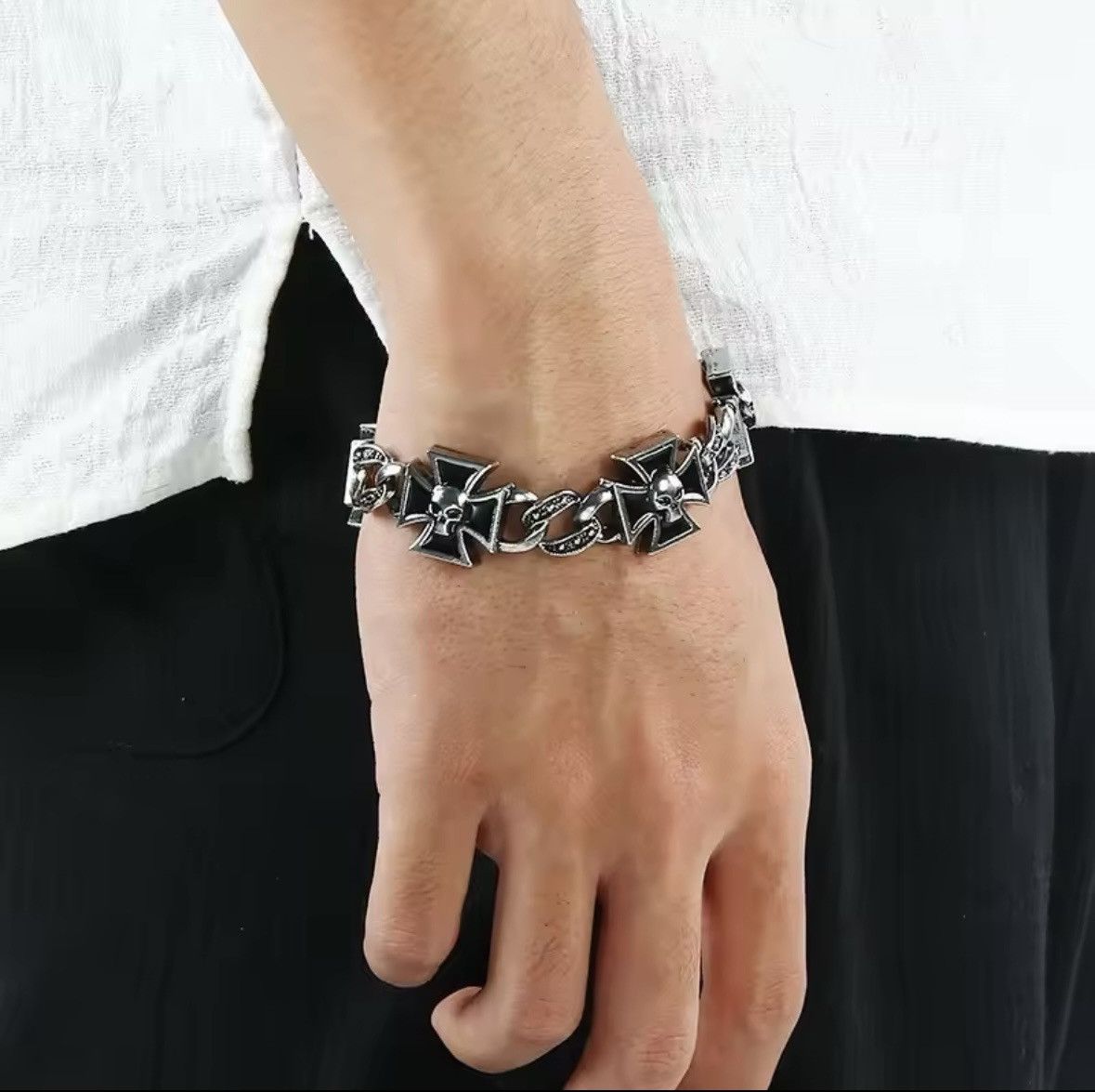 Jewelry Retro Celtic Cross Shape Skull Pattern Size ONE SIZE - 3 Thumbnail