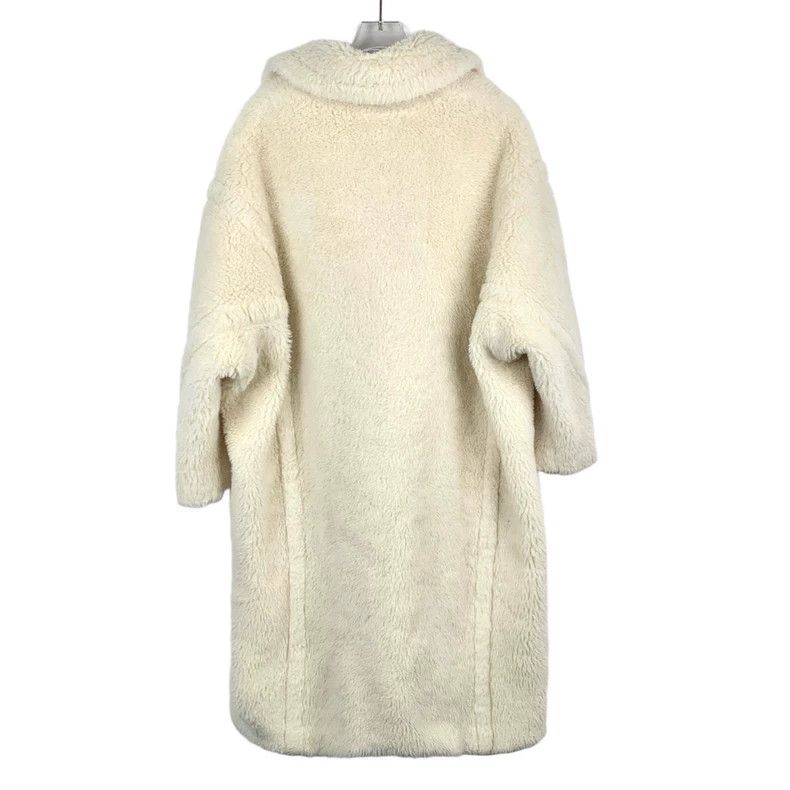 Max Mara Max Mara Lapel double-breasted off-white alpaca-wool teddy Size XS / US 0-2 / IT 36-38 - 2 Thumbnail