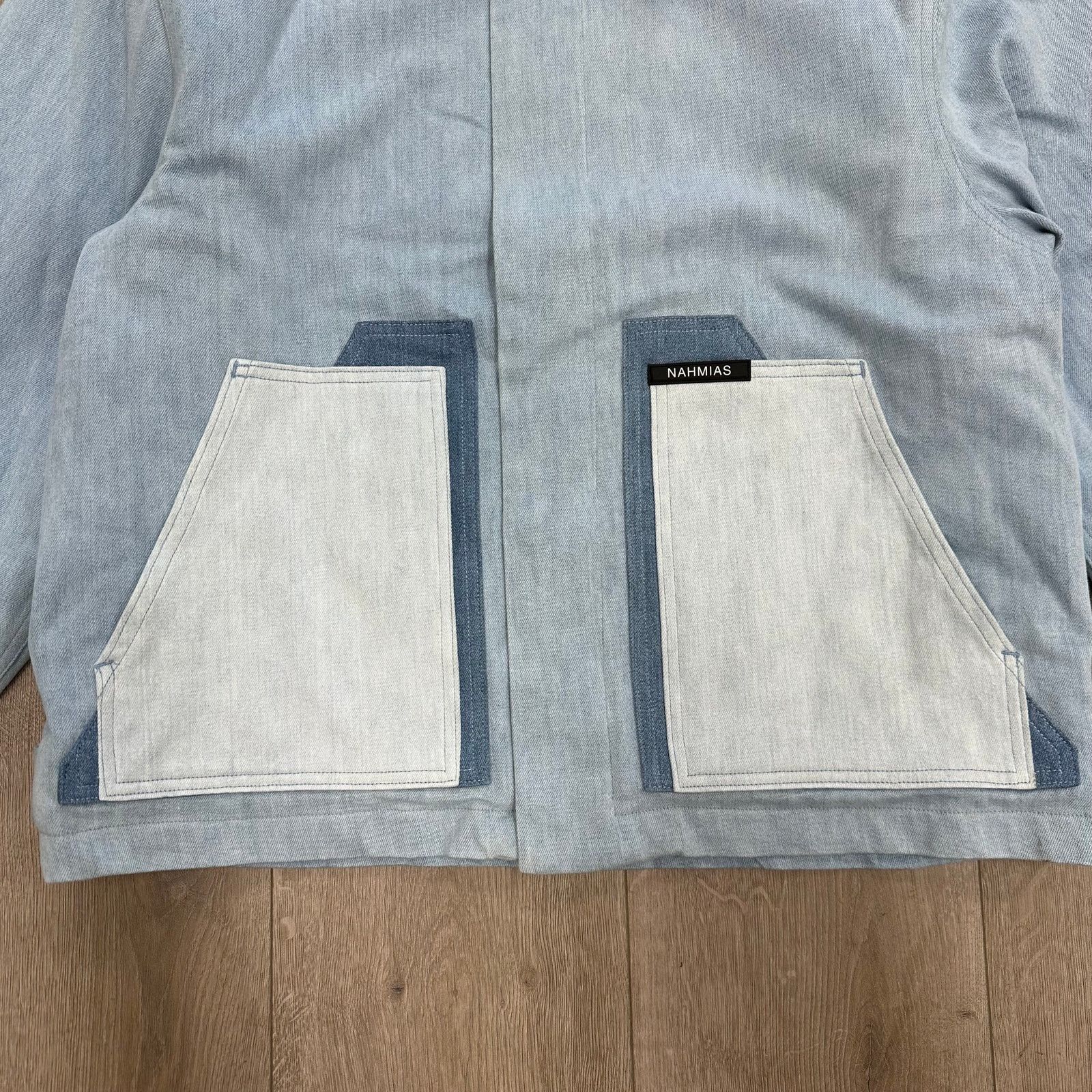 Nahmias NAHMIAS Blue Indigo Carpenter Jacket Coat Size Large L B13 Size US L / EU 52-54 / 3 - 3 Thumbnail
