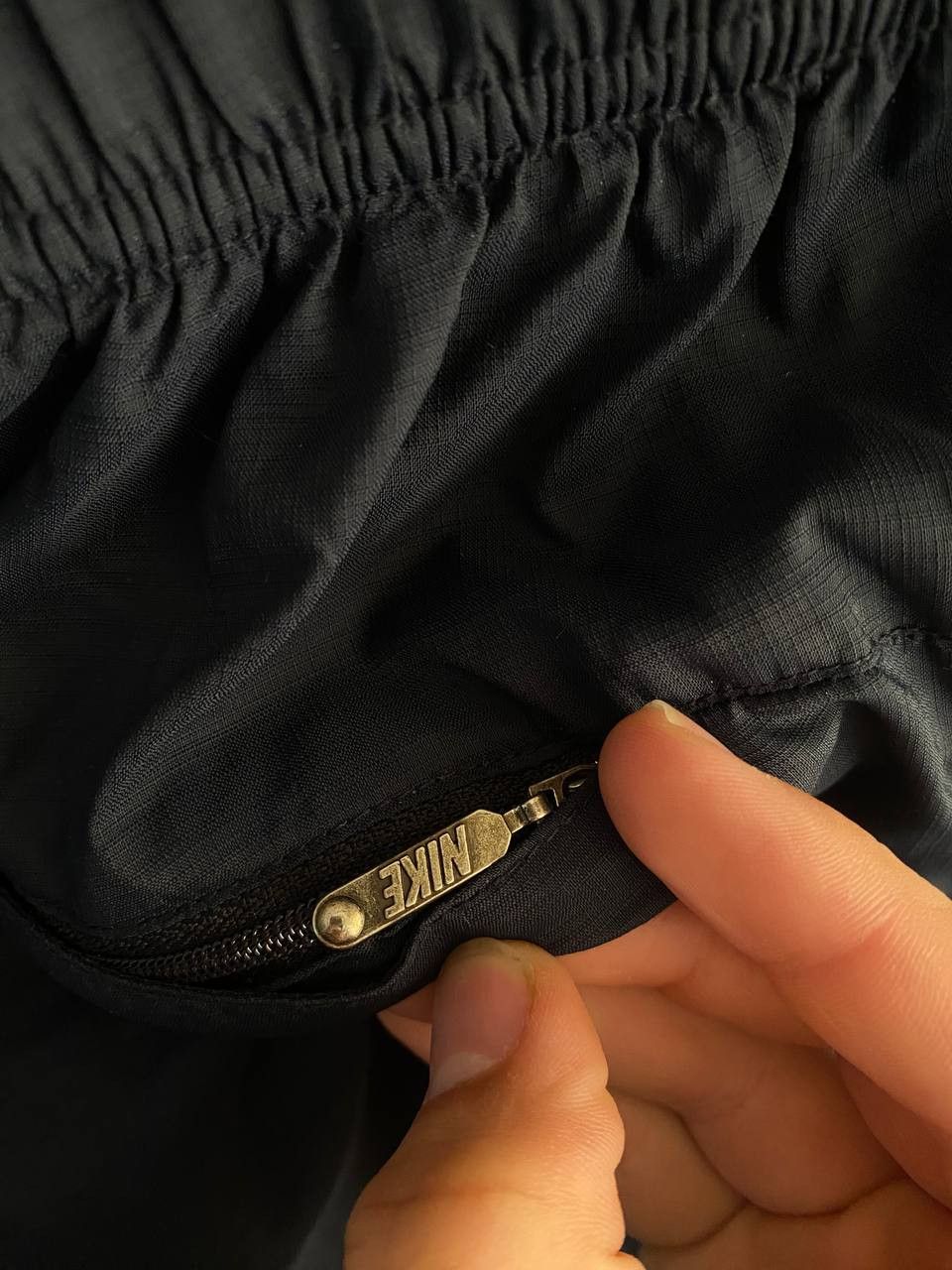 Nike × Vintage 00s Nike Vintage Nylon Double Swoosh Baggy Joggers Pants Size US 34 / EU 50 - 6 Thumbnail