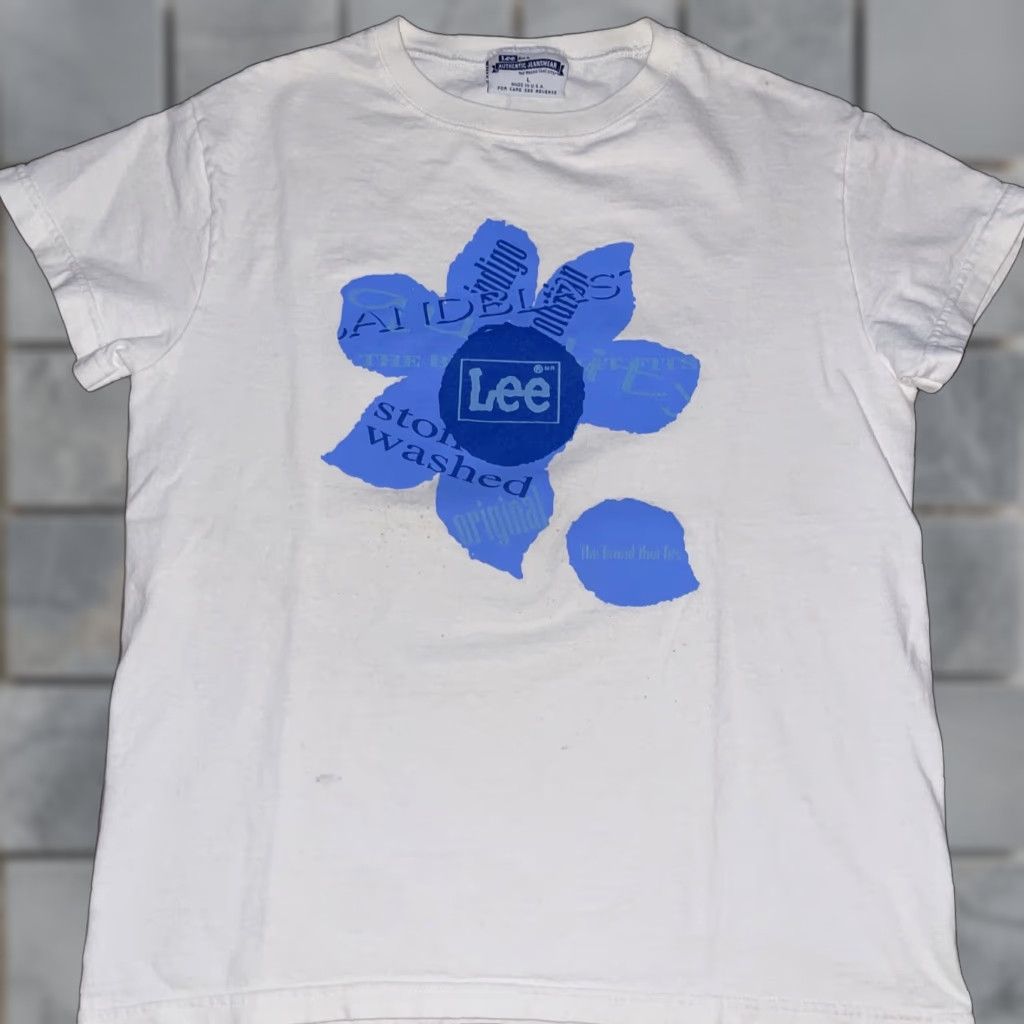 Lee VINTAGE Lee T-Shirt Regular White USA Mens Large 18x21.5 Shirt Size US L / EU 52-54 / 3 - 1 Thumbnail