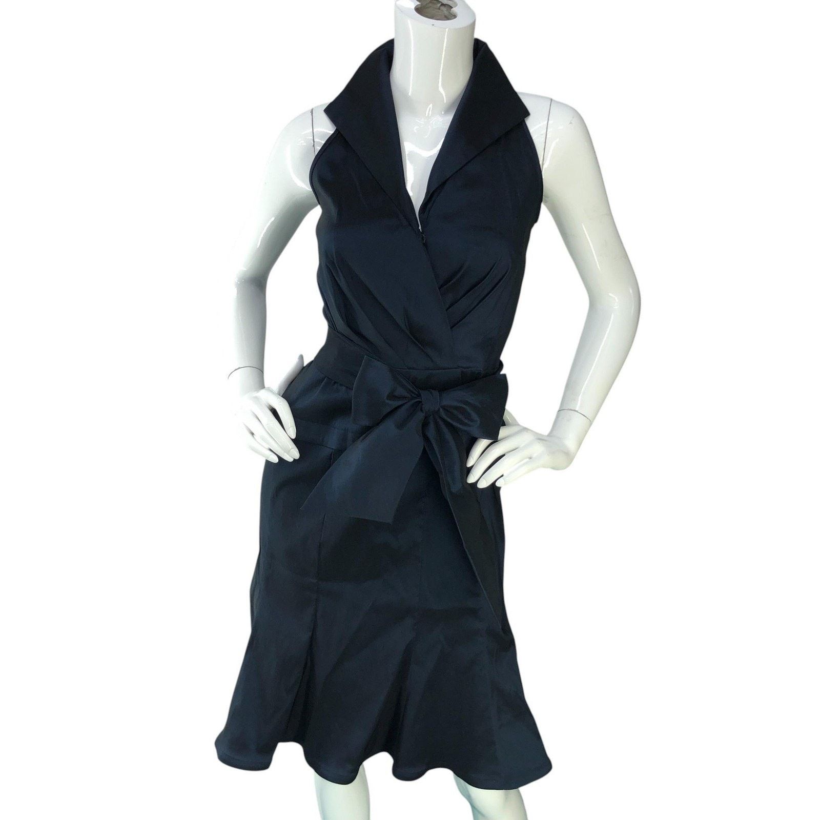 Tadashi Shoji Tadashi Collection Dress 2 Sleeveless Fit & Flare Bow Collar Size XS / US 0-2 / IT 36-38 - 11 Thumbnail