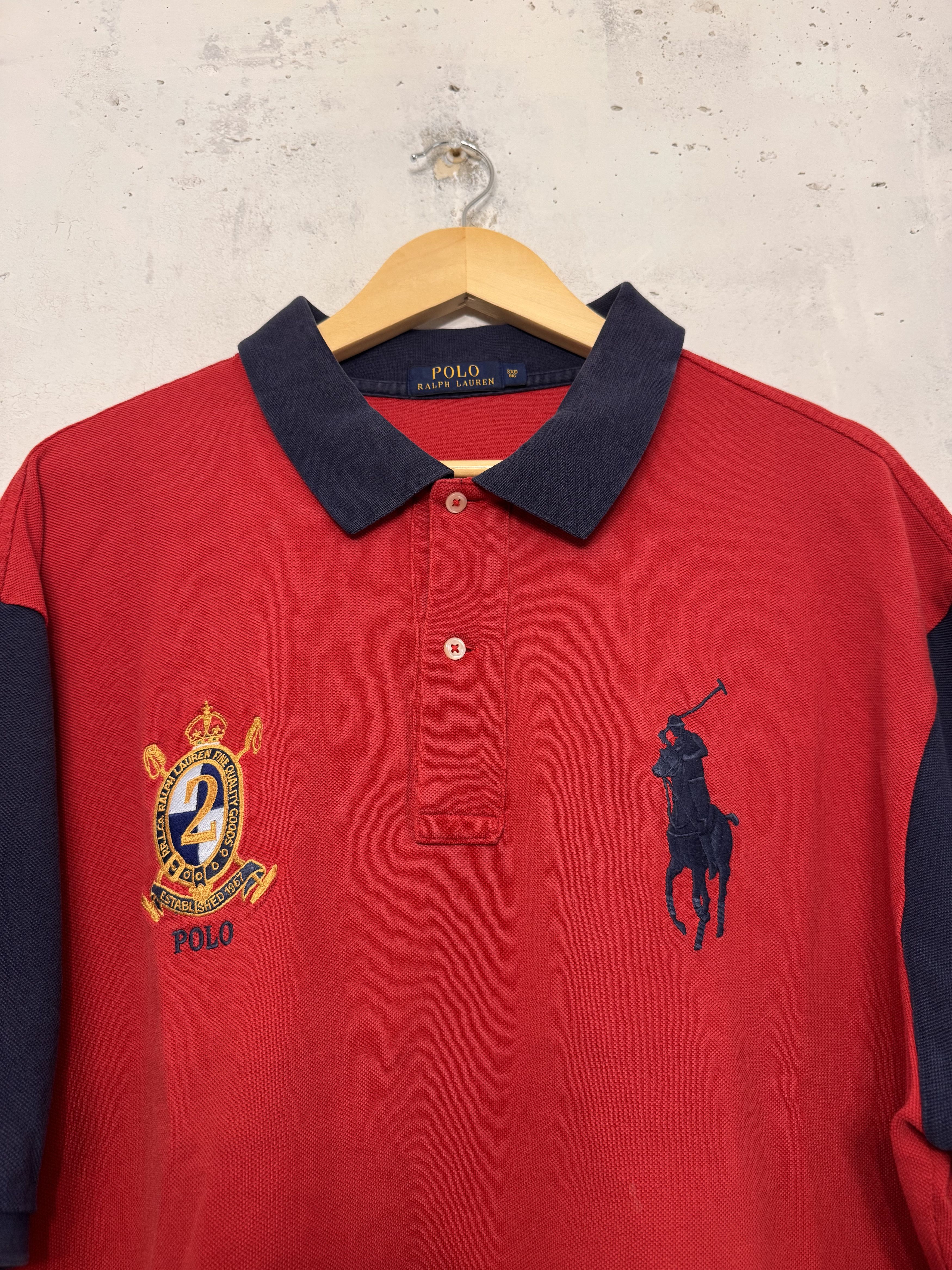 Polo Ralph Lauren Polo Ralph Lauren Vintage 2000s #2 Polo Shirt Size US XXL / EU 58 / 5 - 6 Thumbnail