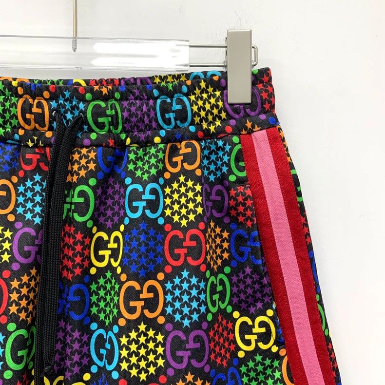 Gucci Gucci Size S Multi-color rainbow jumping candy logo full-p Size US 27 - 3 Thumbnail