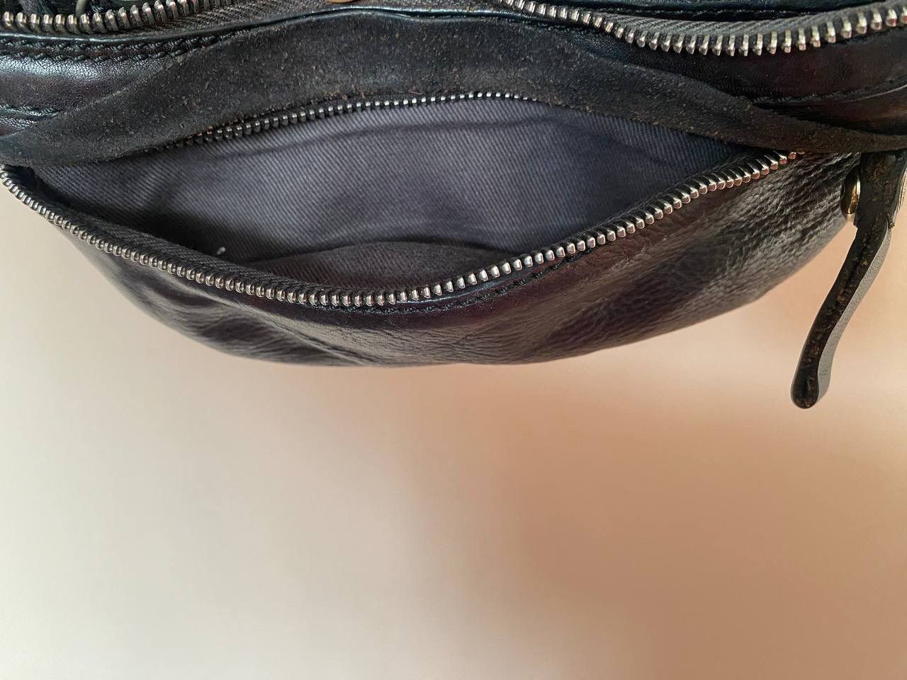 Vintage Campomaggi Sling Crossbody Bag Distressed Leather Easy Size ONE SIZE - 13 Thumbnail