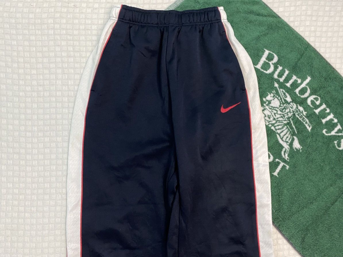 Carhartt Wip × Nike 💥 VINTAGE NIKE 90S BAGGY WIDE LEG SWOOSH TRACK PANTS Y2K Size US 38 / EU 54 - 4 Thumbnail