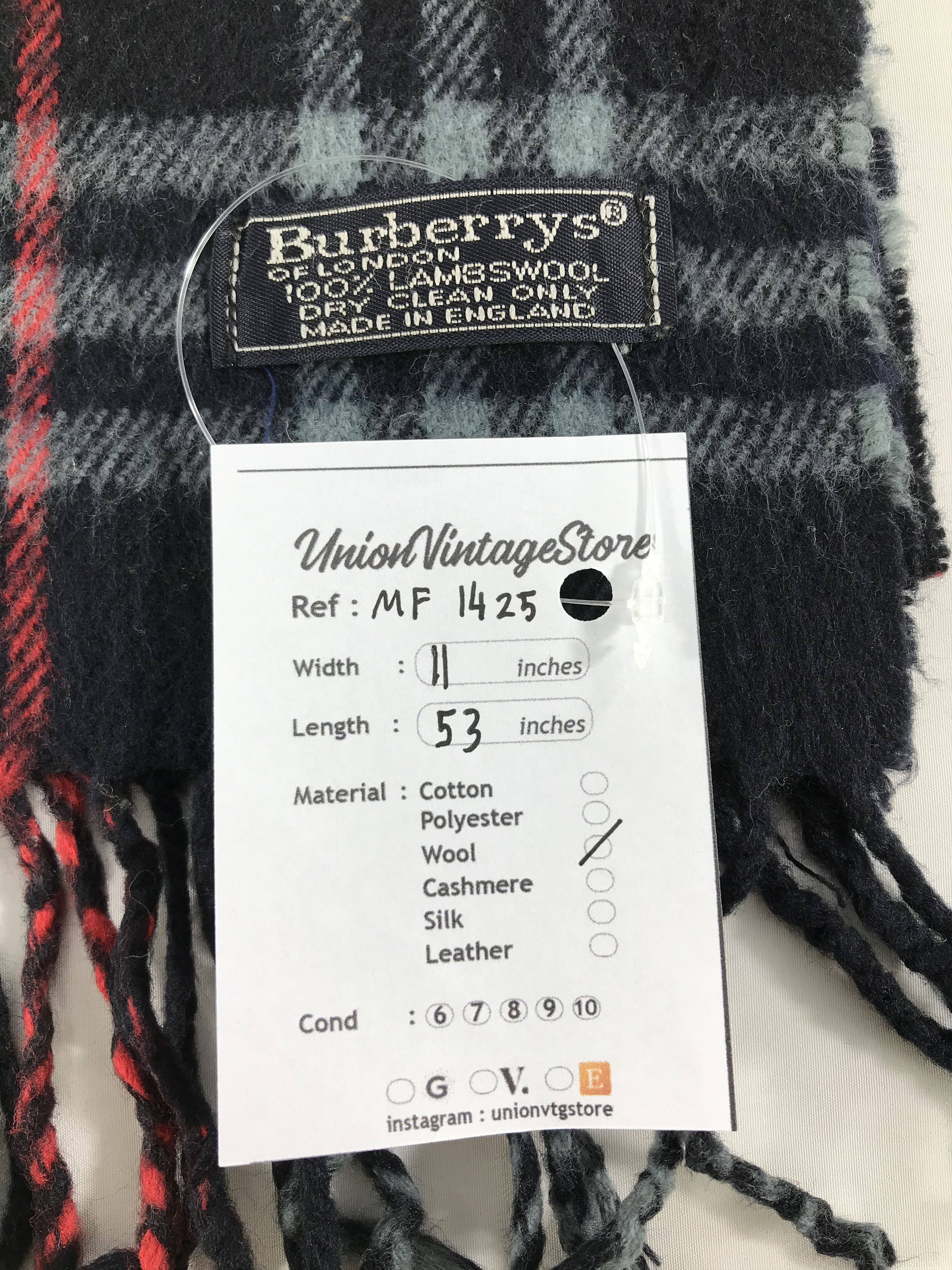 Burberry Vintage Burberry Scarf/Muffler/Neckwear MF1425 Size ONE SIZE - 4 Thumbnail