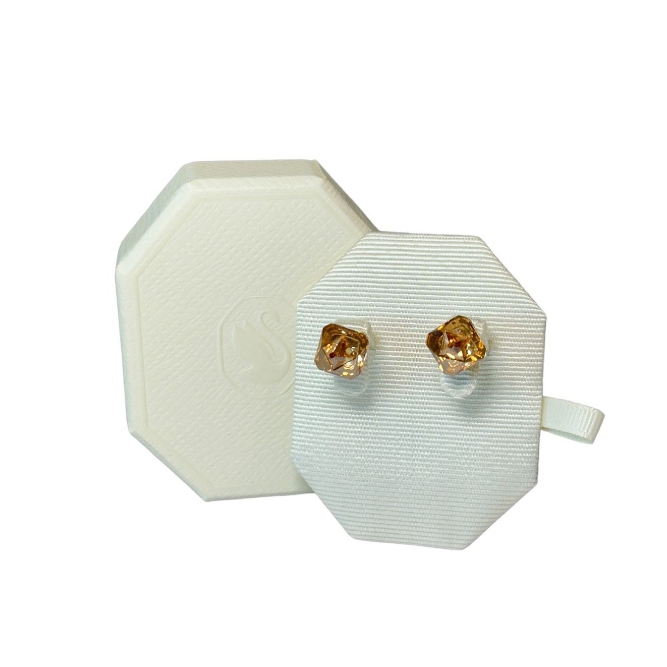 Swarovski Swarovski Ortyx Stud Earrings Pyramid Cut, Yellow Size ONE SIZE - 1 Thumbnail