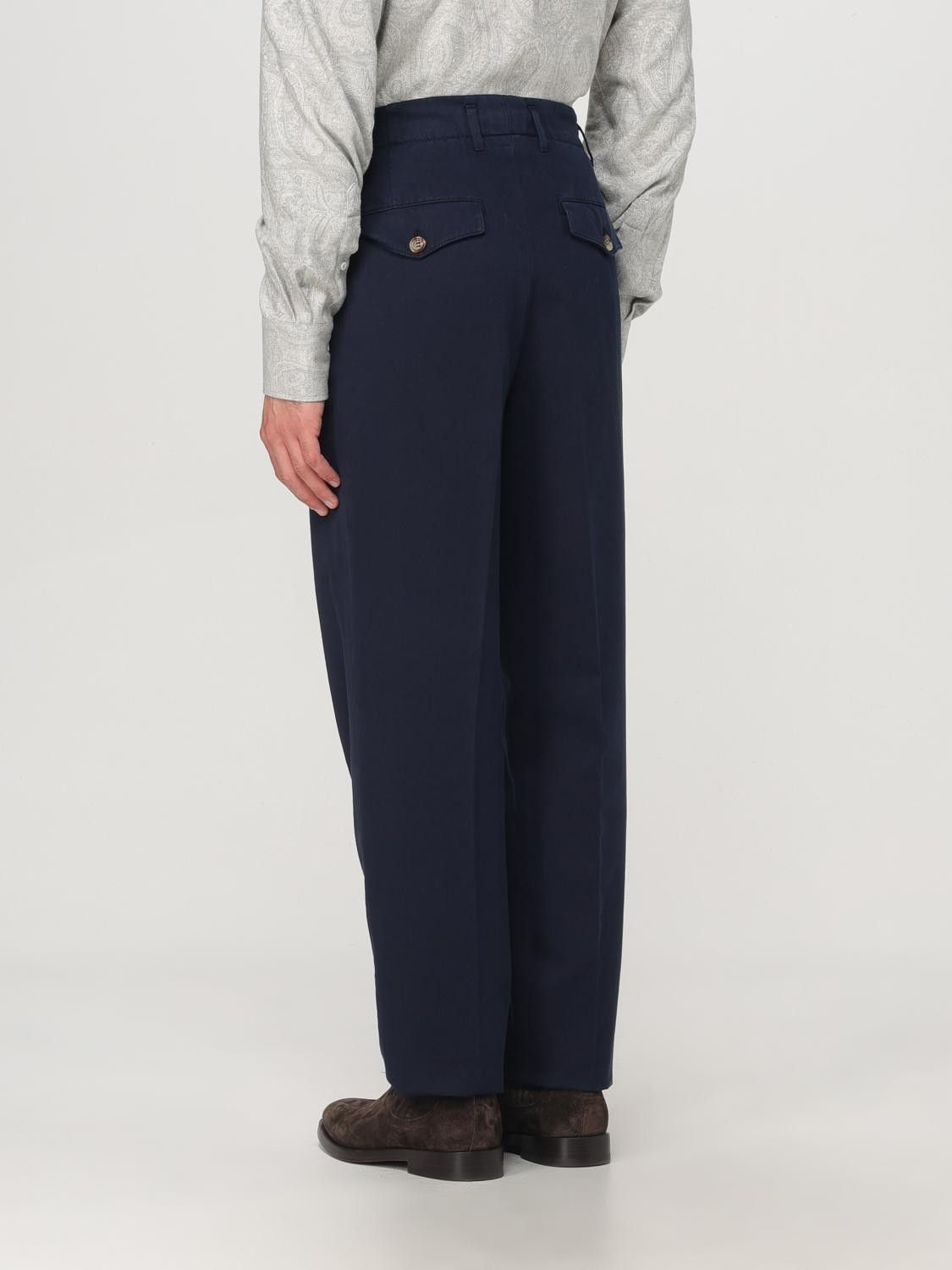 Brunello Cucinelli o1y0526 Casual Pant in Navy Blue Size US 38 / EU 54 - 4 Thumbnail