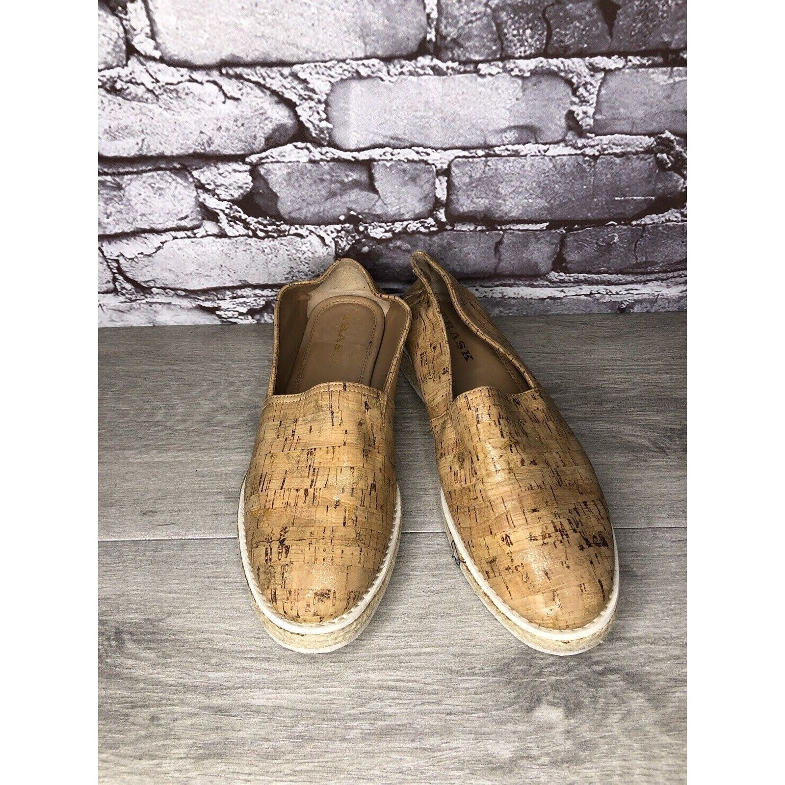 Trask TRASK Cork Tan Sparkle Star Espadrilles Slip On Shoes Women Size US 8 / IT 38 - 15 Thumbnail
