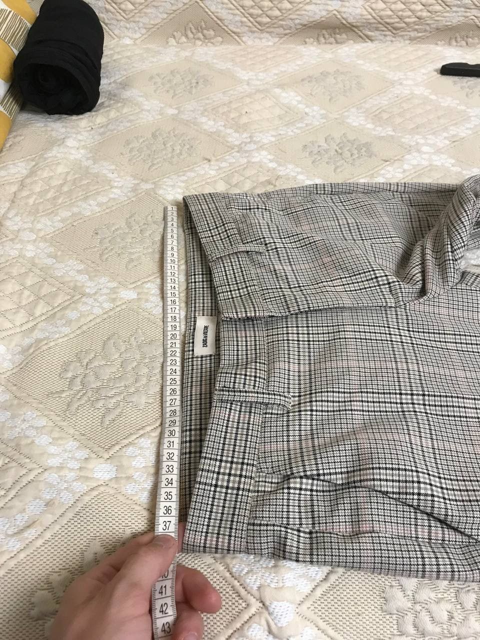 Zadig & Voltaire 🔥 Zadig & Voltaire Prune Tailleur Pants Checkered Trousers Size 26" / US 2 / IT 38 - 10 Thumbnail