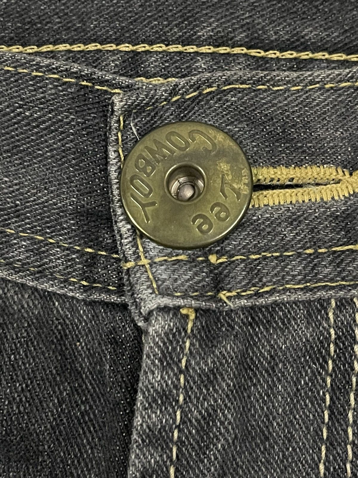 Lee Vintage Lee Cowboy Buckle Faded Wash Style Jeans Size US 31 - 7 Thumbnail