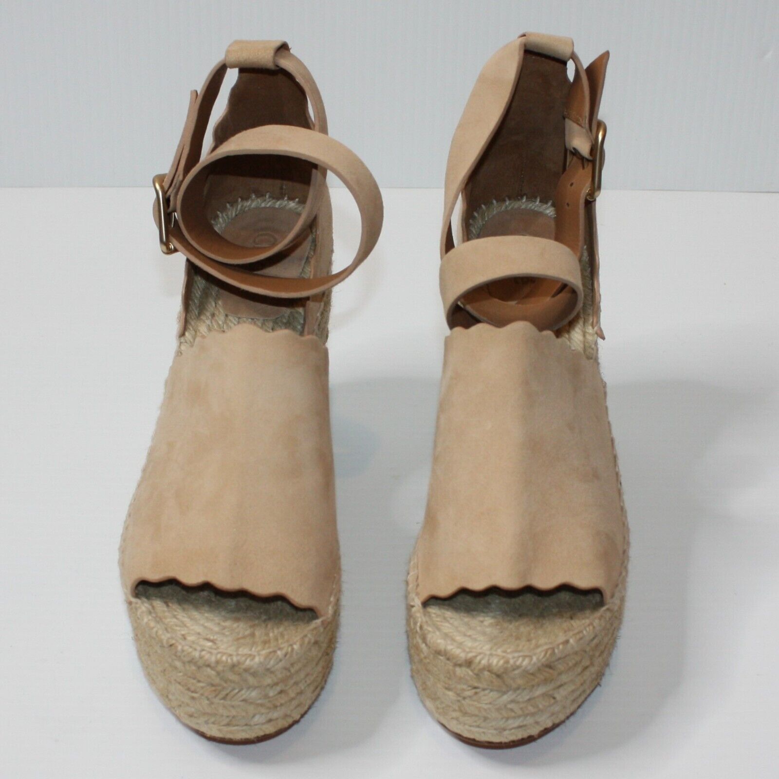 Chloe Suede Lauren Espadrille Wedges Shoes size US 10 MSRP $660 Size US 10 / IT 40 - 3 Thumbnail