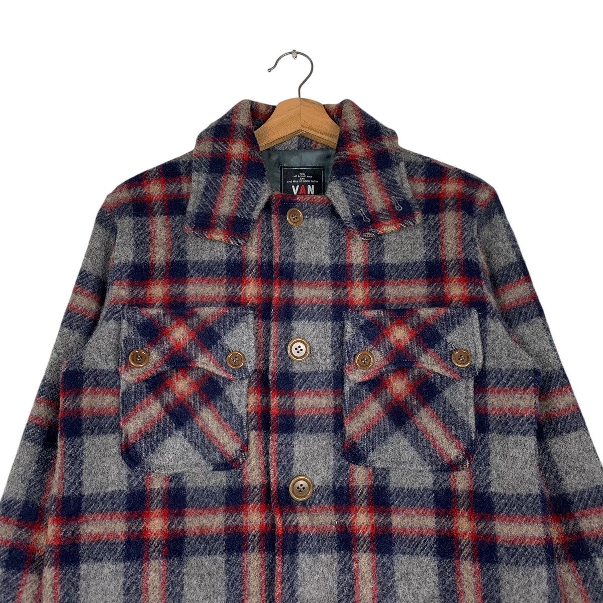 Japanese Brand Van Tartan Jacket Size US L / EU 52-54 / 3 - 2 Thumbnail