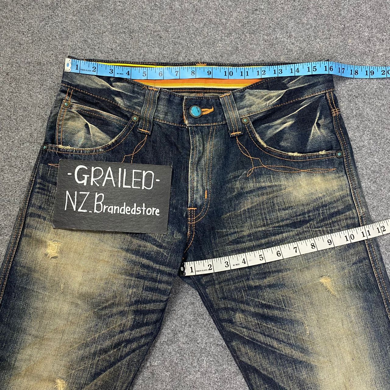 Edwin RARE DEWIN BLUE TRIP FLARE BOOTCUT DENIM JEANS Size US 32 / EU 48 - 5 Thumbnail