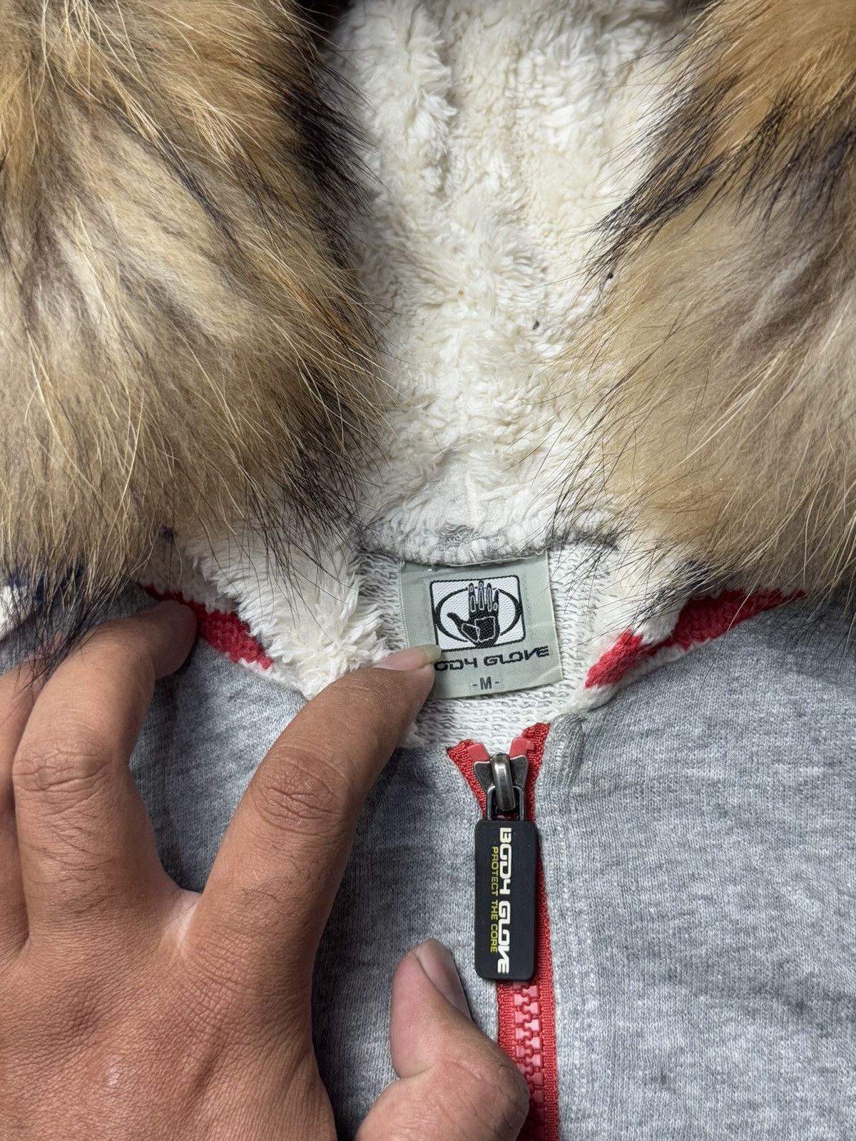 Beauty Beast × Hysteric Glamour × Japanese Brand Fur Hoodie Y2K Poem Body Glove Japanese Brand Size US M / EU 48-50 / 2 - 6 Thumbnail
