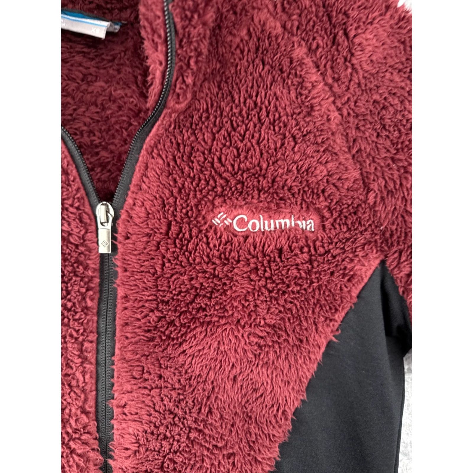 Vintage Columbia Jacket Womens XS Black Red Full Zip Fleece Polyester Size XS / US 0-2 / IT 36-38 - 6 Thumbnail