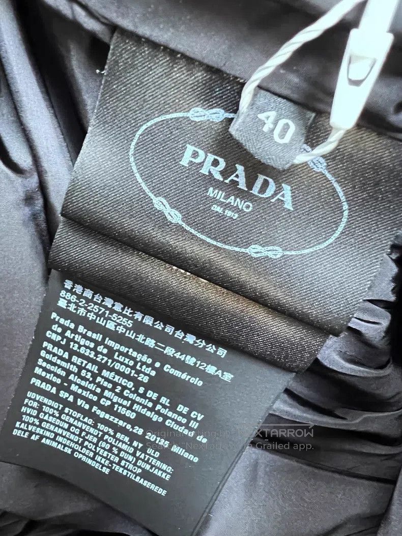 Prada Prada Triangle woollen waisted down jacket Size XS / US 0-2 / IT 36-38 - 7 Thumbnail