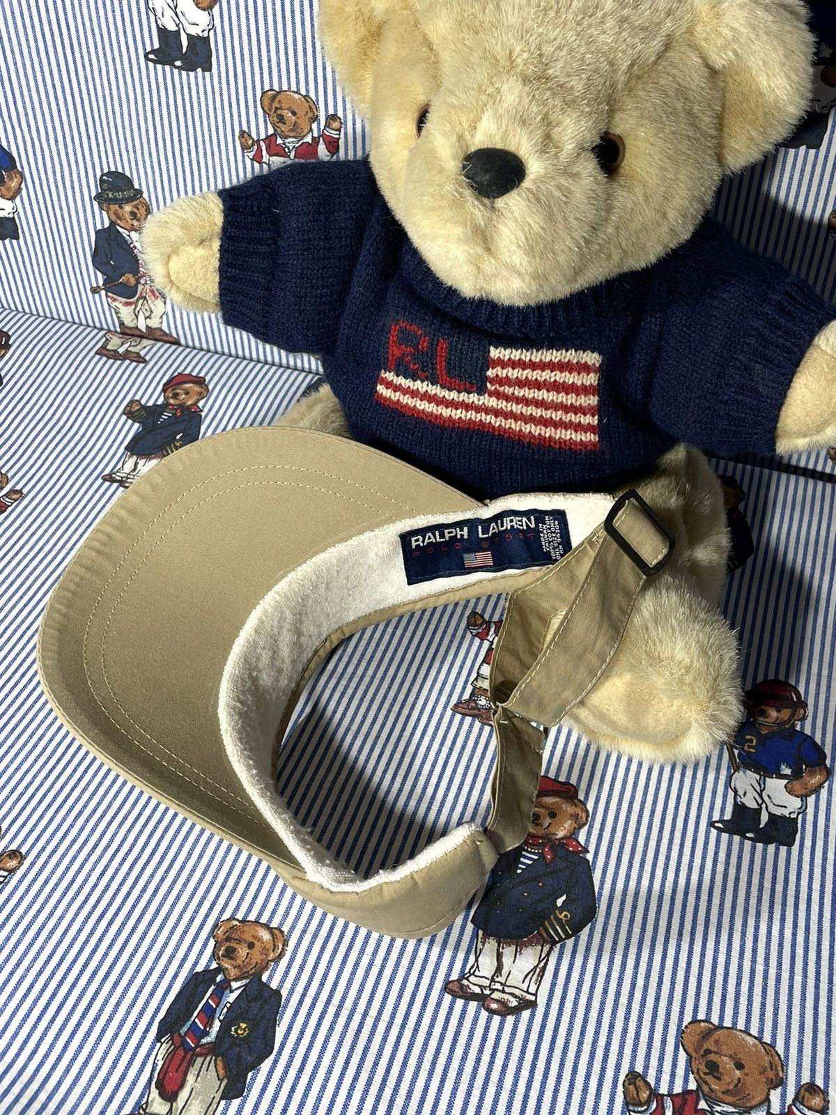 Polo Ralph Lauren × RRL Ralph Lauren × Ralph Lauren Visor Polo Sport OG Vintage Size ONE SIZE - 9 Thumbnail