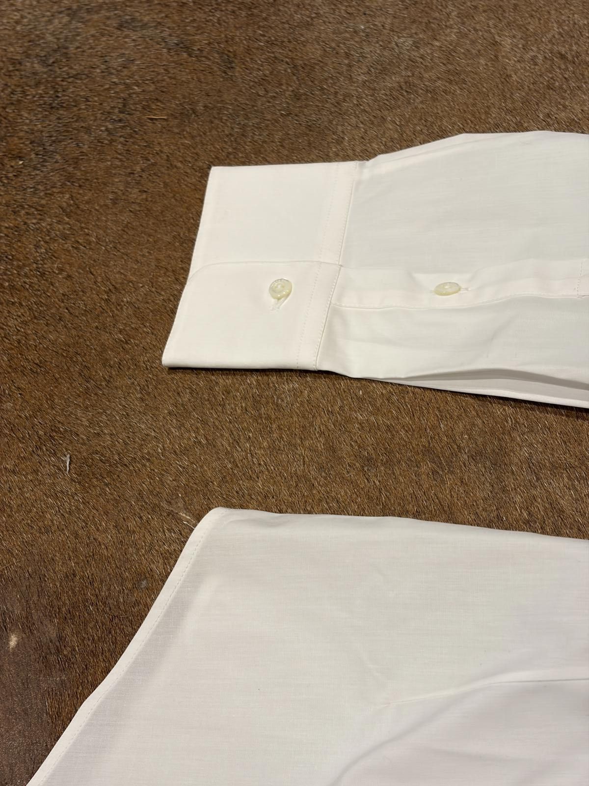 Loro Piana Loro Piana White Tailored Cotton Shirt Size XL / US 12-14 / IT 48-50 - 9 Thumbnail