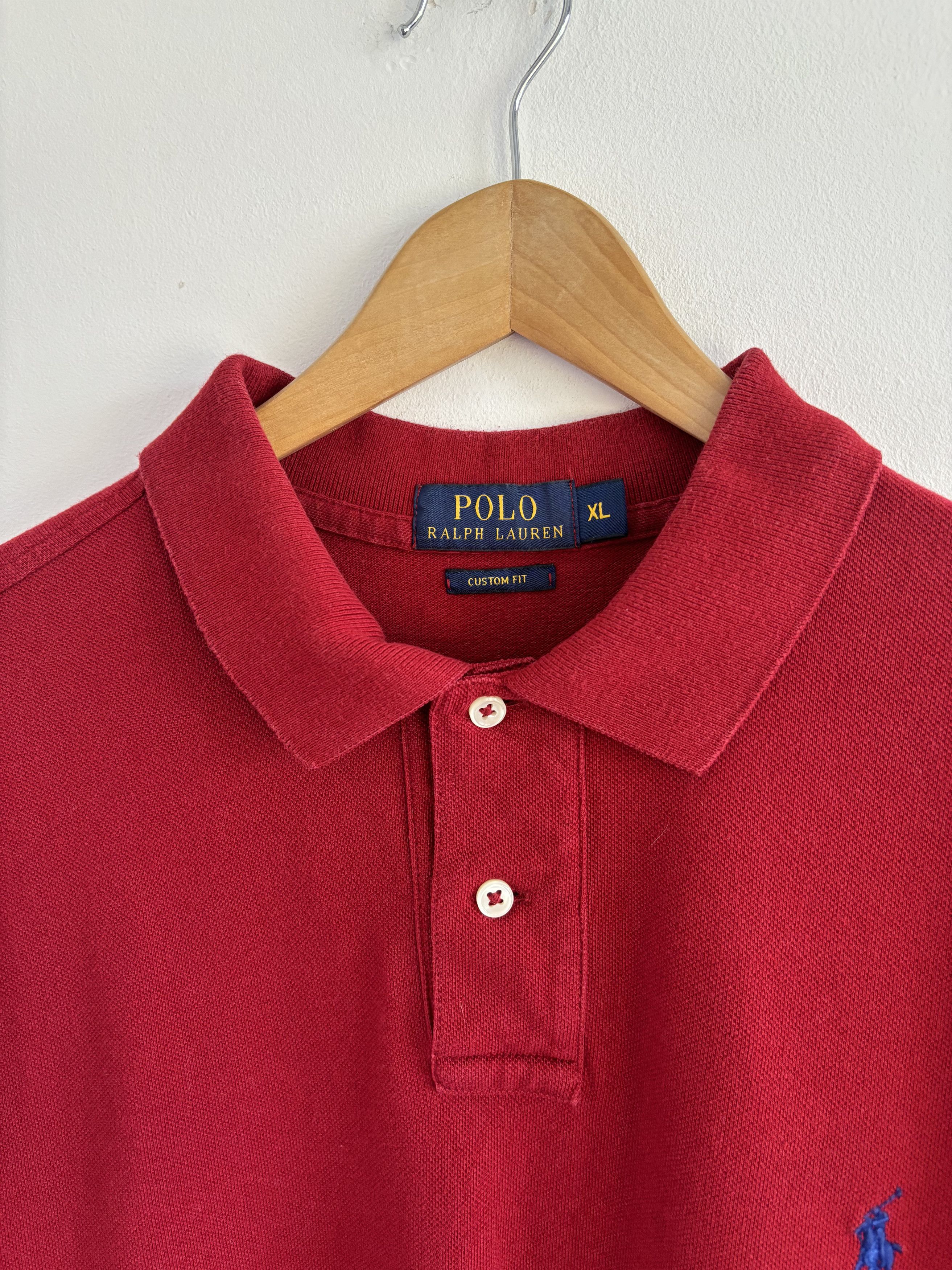 Polo Ralph Lauren × Ralph Lauren Vintage Polo Ralph Lauren Red Top Size US XL / EU 56 / 4 - 5 Thumbnail