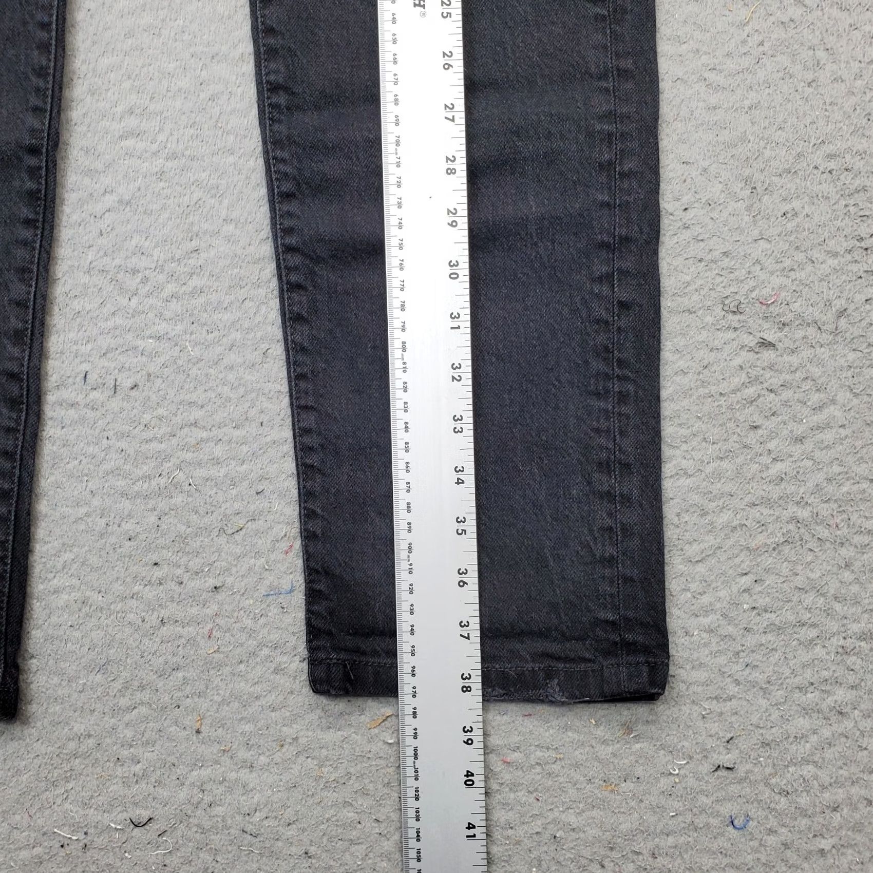 Free People Free People Jeans Women’s 28 Black Denim Straight Leg Button Fly Size 28" / US 6 / IT 42 - 3 Thumbnail