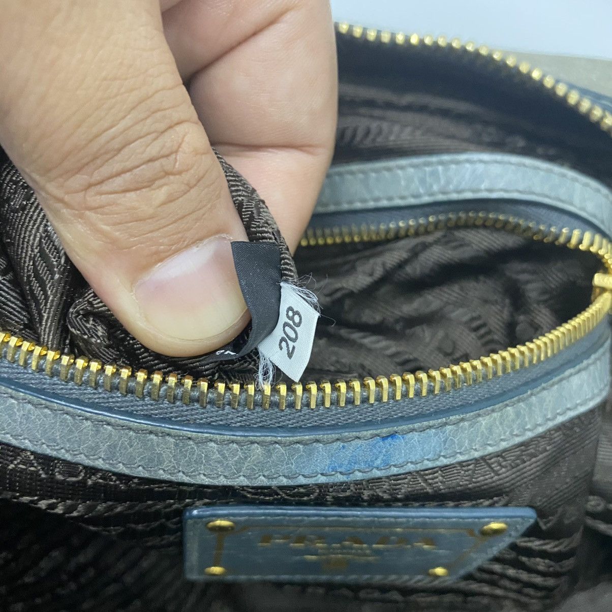 Prada ‼️LASTDROP‼️ PRADA GREY VITELLO SHINE BOULETTO BAG 2 WAY Size ONE SIZE - 19 Thumbnail