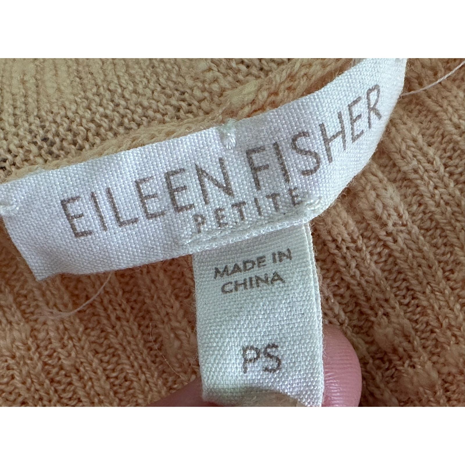 Eileen Fisher Eileen Fisher light orange open front cardigan size PS Size S / US 4 / IT 40 - 3 Thumbnail
