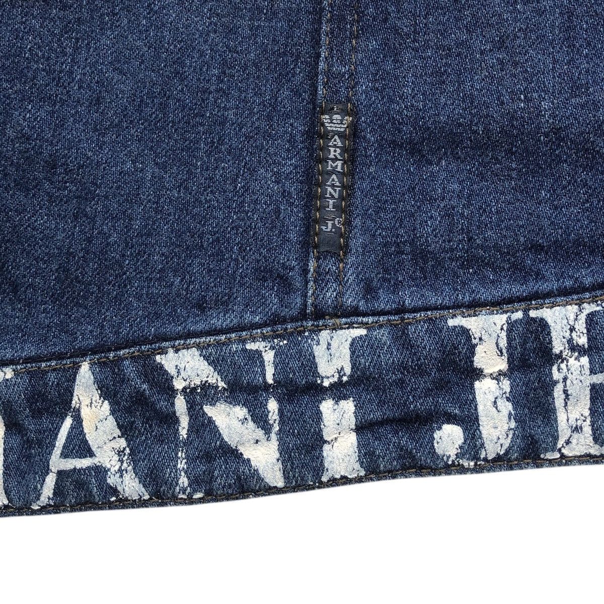 Armani Armani Jeans INDIGO Denim Snap Button JACKET Size M / US 6-8 / IT 42-44 - 6 Thumbnail