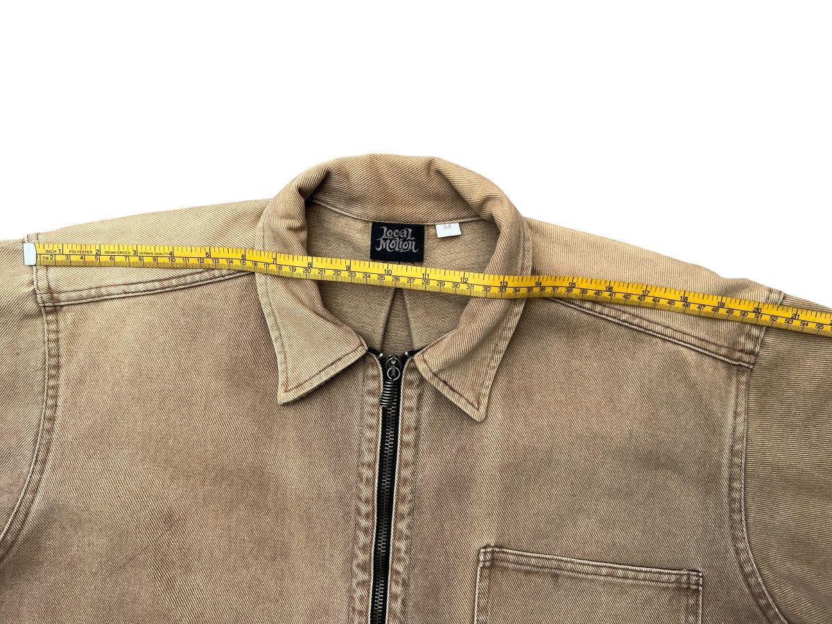 Vintage Vintage 90s Local Motion Hawaii Sunfaded Brown Denim Jacket Size US L / EU 52-54 / 3 - 13 Thumbnail