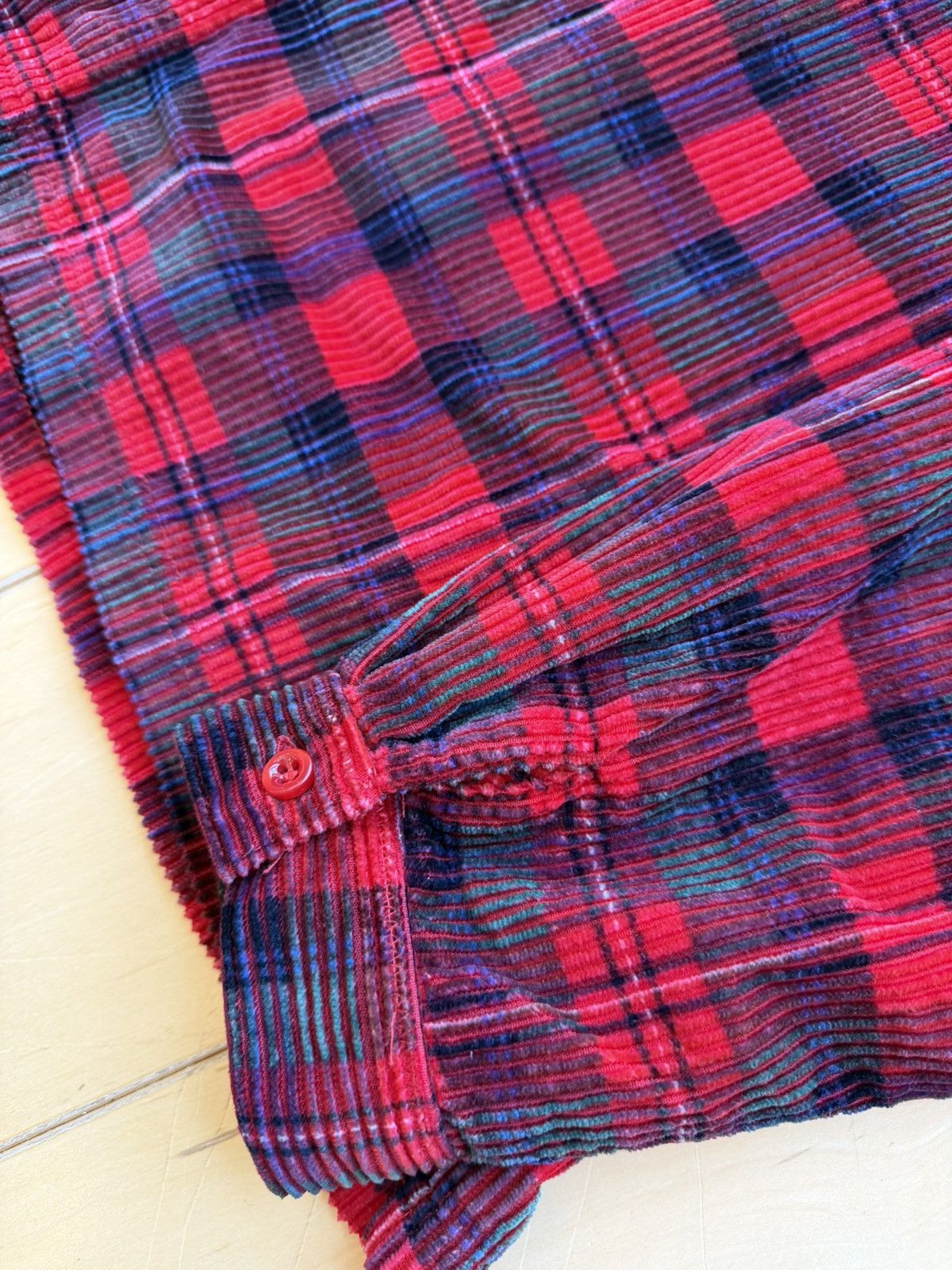 ERL Holiday Plaid Corduroy Button Up Size US L / EU 52-54 / 3 - 5 Thumbnail