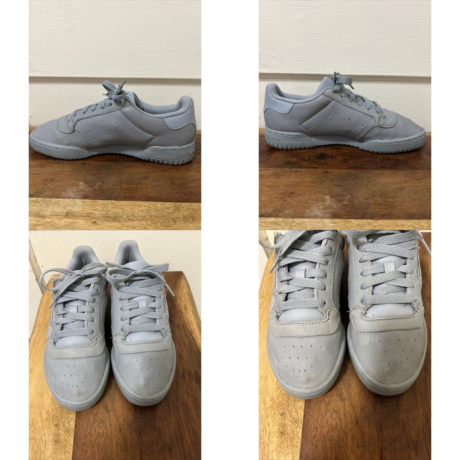 Adidas Adidas Yeezy Powerphase Men Grey Low Top Lace Up Sneakers CG6422 5 US 4.5 UK 37.5 EU Casual Activewear 2017 Vintage No Womens Mens Girls Boys Size US 5 / IT 35 - 8 Thumbnail