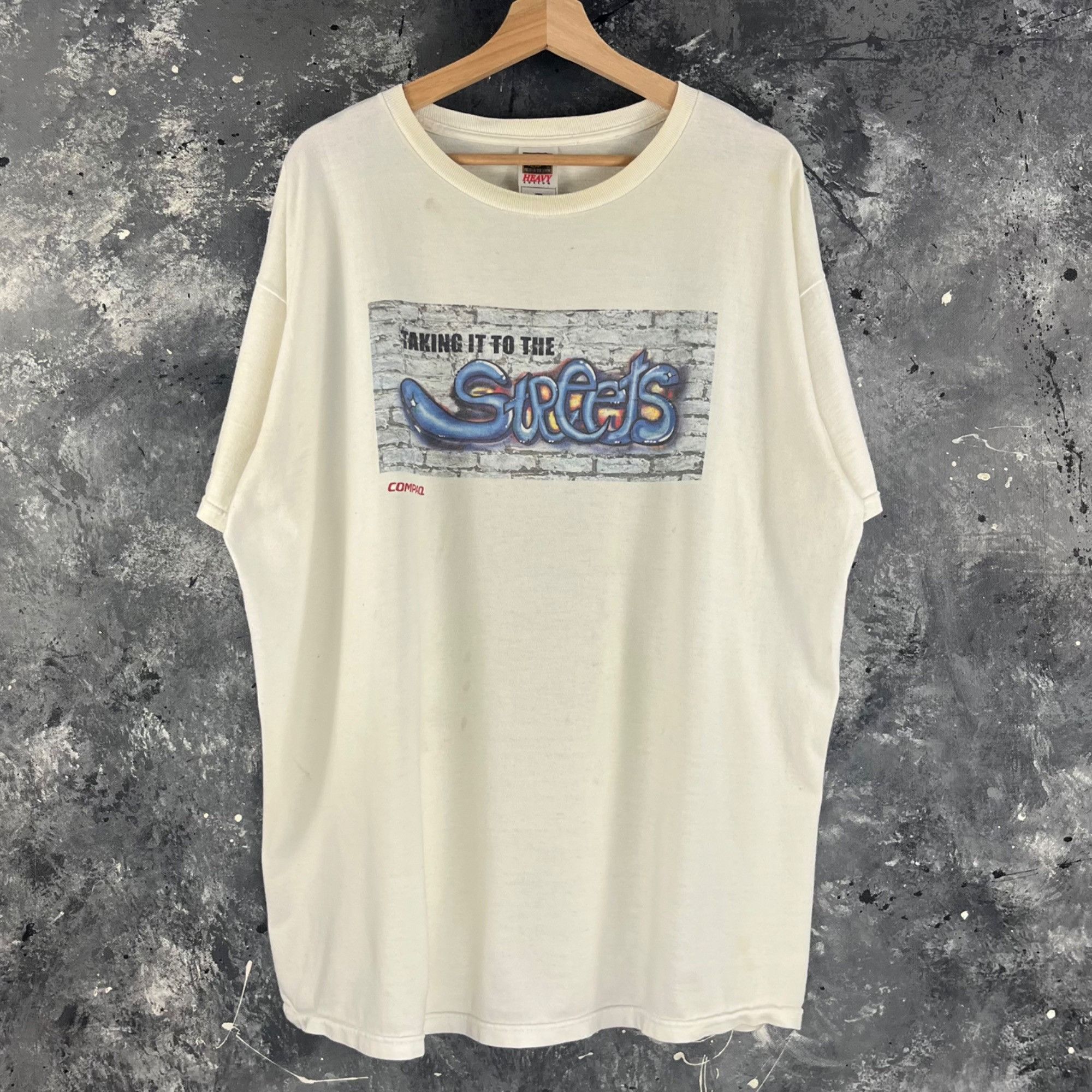Vintage Vintage 90’s Compaq graffiti shirt Size US XXL / EU 58 / 5 - 1 Thumbnail
