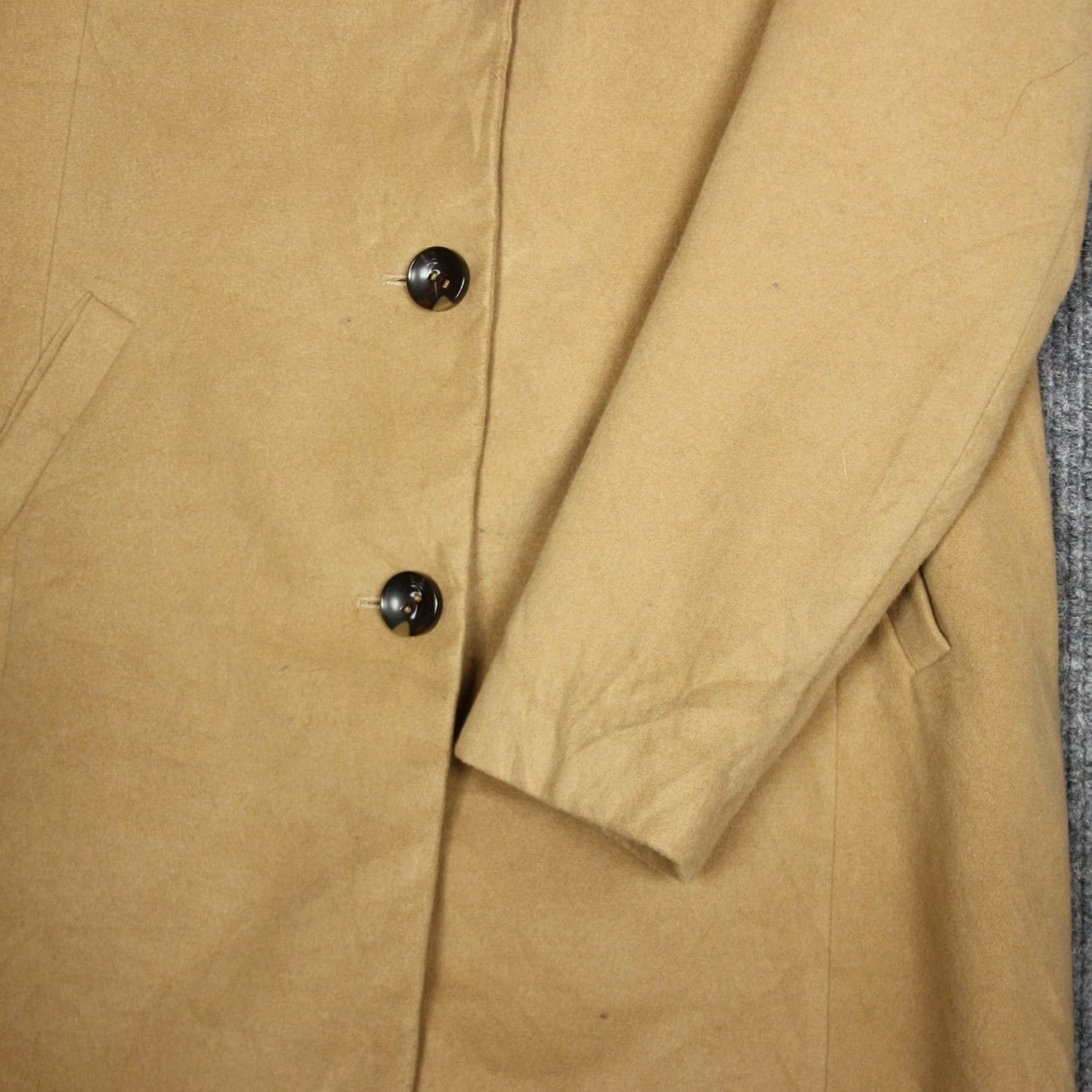Vintage Marilyn & Me Coat Women Tan Button Front Single-Breasted Trench Size XL Size XL / US 12-14 / IT 48-50 - 2 Thumbnail