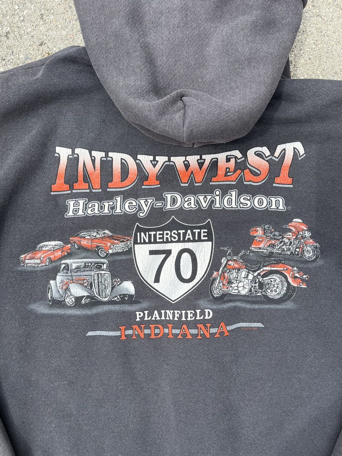 Harley Davidson Vintage 2001 Harley Davidson Zip Hoodie Sweatshirt Jacket Size US L / EU 52-54 / 3 - 10 Thumbnail