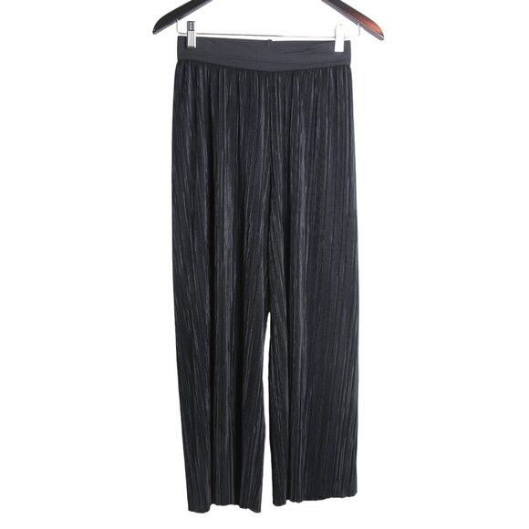 Other Dynamite Black High-Rise Pleated Flowy Wide-Leg Pants Size 24" / US 00 / IT 34 - 1 Thumbnail