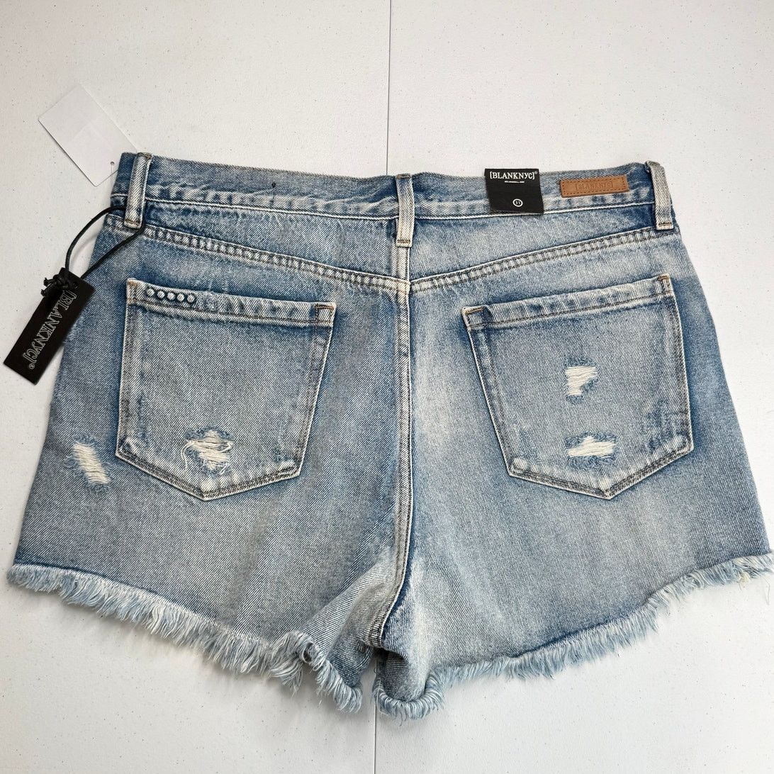 BLANKNYC NWT BLANK NYC Cut Off Denim Shorts Distressed High Rise Size 31" - 3 Thumbnail