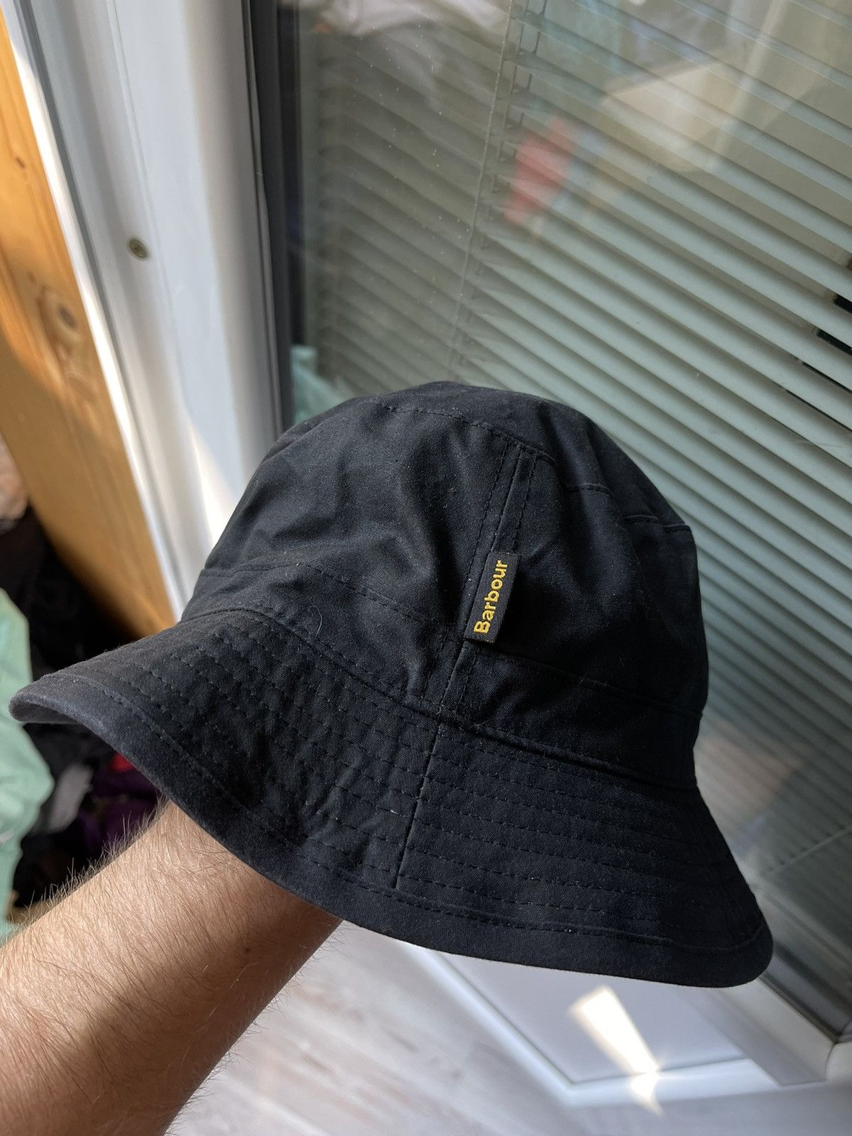 Barbour × Vintage Vintage 00s Barbour Wax Bucket hat style Size ONE SIZE - 6 Thumbnail