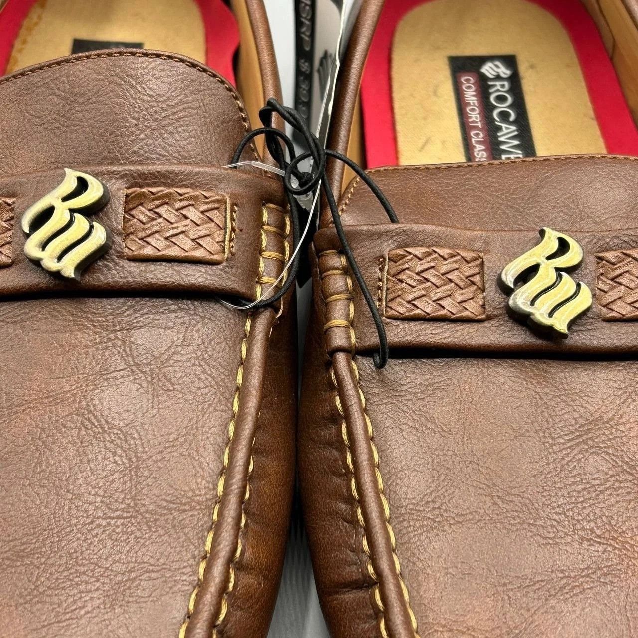 Rocawear Rocawear Ludlow Mens Tan Faux Leather Driving Loafers 8 Size US 8 / EU 41 - 10 Thumbnail