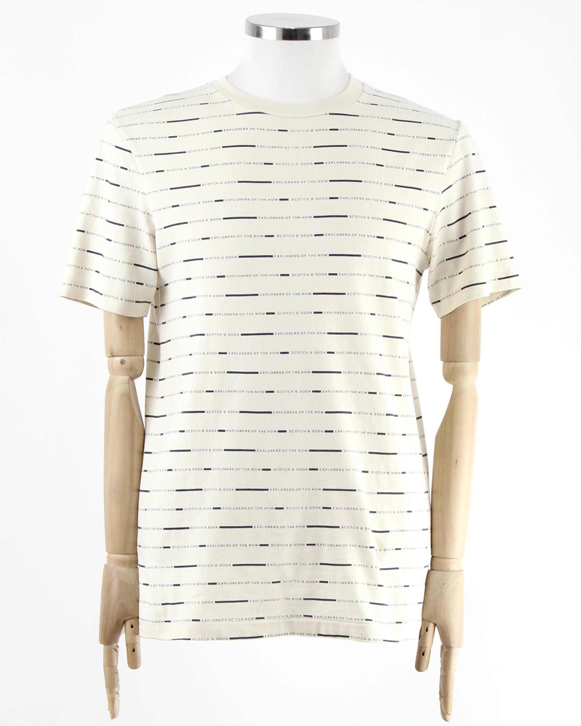 Scotch & Soda SCOTCH&SODA Beige printed T-shirt Size US M / EU 48-50 / 2 - 1 Thumbnail