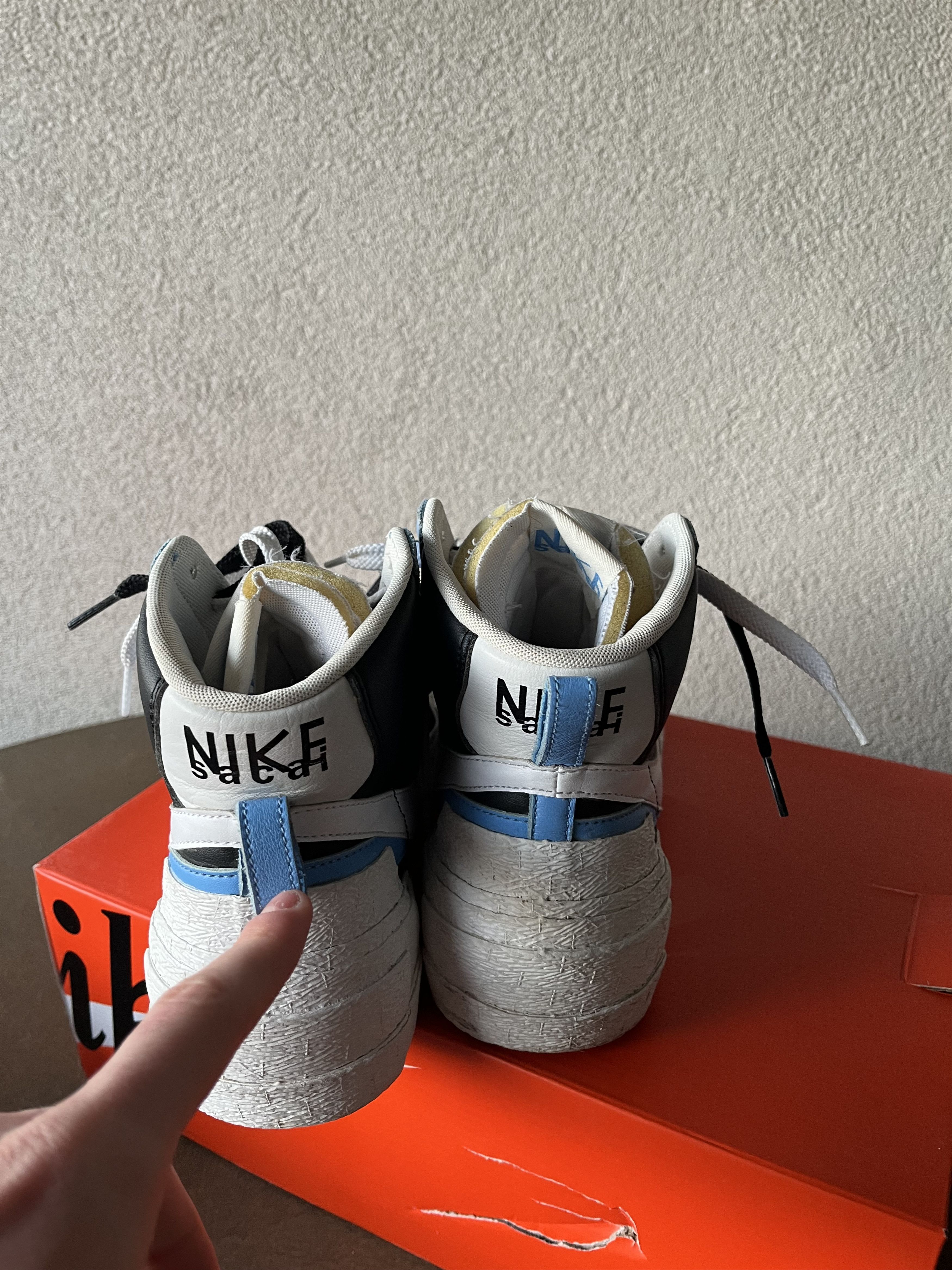 Nike × Sacai Nike X Sacai High Sneakers Blue Size US 9.5 / EU 42-43 - 5 Thumbnail