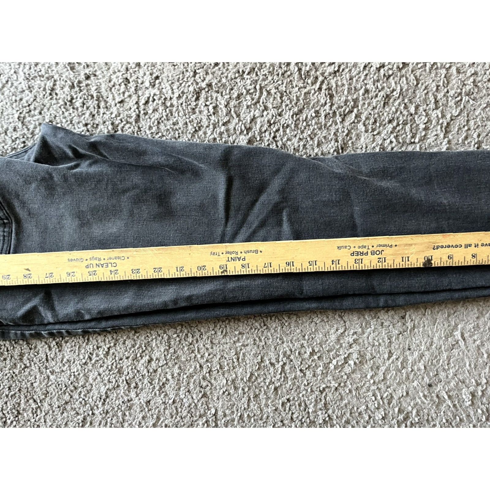 Buffalo David Bitton BUFFALO Women Skinny Pants Black Solid 8/29 8 Stretch Logo Zipper Vintage No Size ONE SIZE - 8 Thumbnail