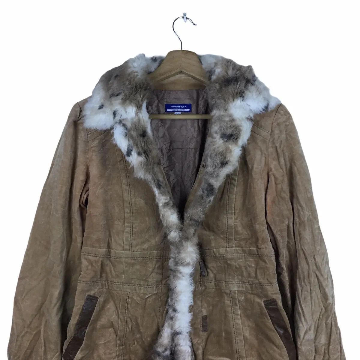 Burberry Vtg BURBERRY LONDON Shearling Winter Jacket Parka Trench Size US S / EU 44-46 / 1 - 2 Thumbnail