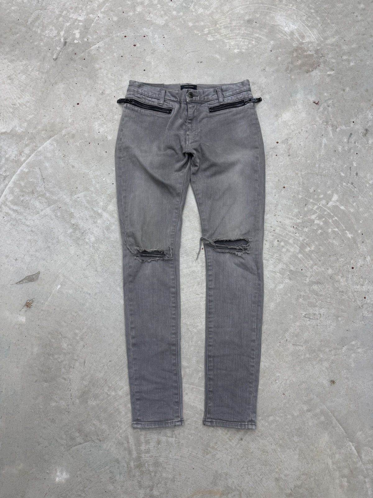 Undercover SS14 Undercover Psycho Candy Poem Zipper Denim Jeans