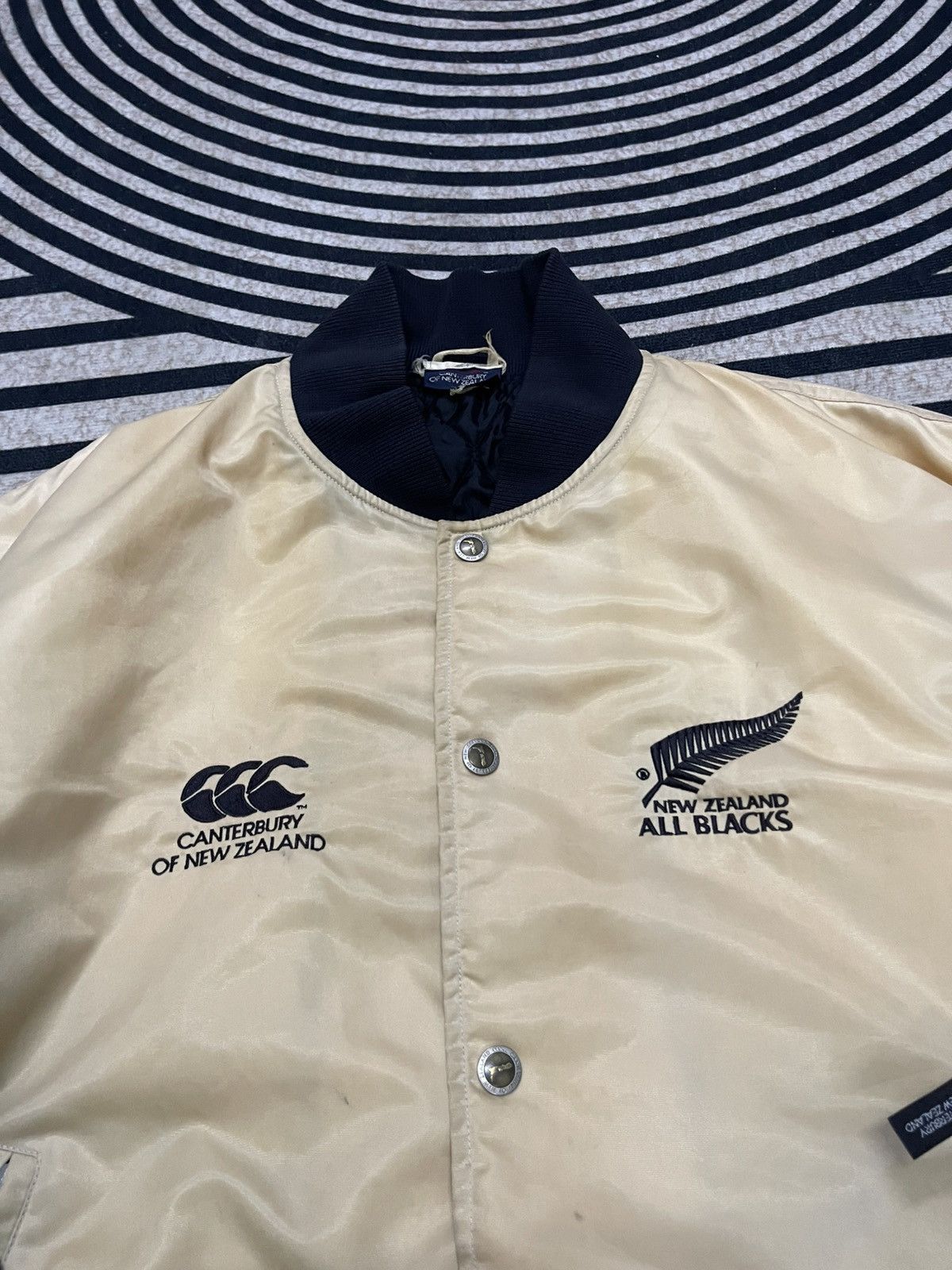 Canterbury of New Zealand 90s CANTERBURY OF NEW ZEALAND ALL BLACK STEINLAGER BOMBER Size US XL / EU 56 / 4 - 8 Thumbnail