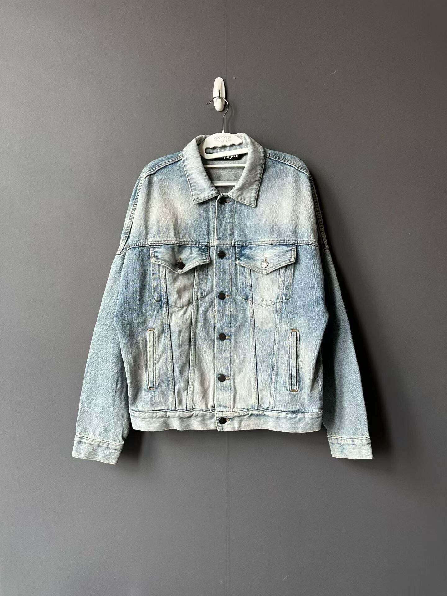 Palm Angels Palm Angels Back Lettering Denim Jacket Size US S / EU 44-46 / 1 - 1 Thumbnail